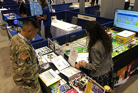 Interns in I/ITSEC Conference Booth